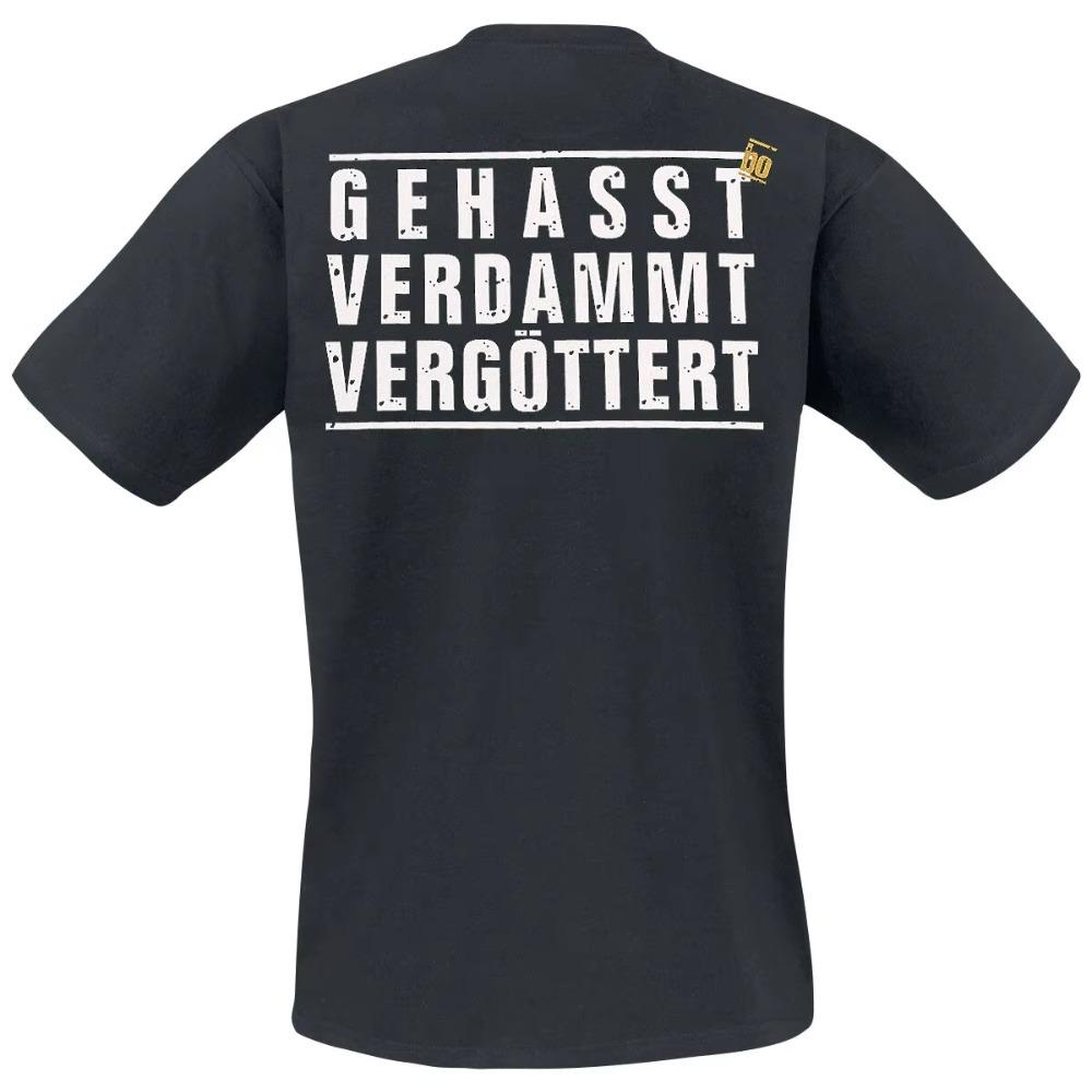 25 Hatad Förbannad Avgudad II Böhse Onkelz Periferiskt Mönstertryck Sommar Lyxmärke Bomull Herr- och Dam-t-shirts