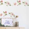 Floral Flowers Vine Wall Sticker Bedroom Home Decoration Living Room Skirting Removable Wallpaper Self-adhesive Stickers