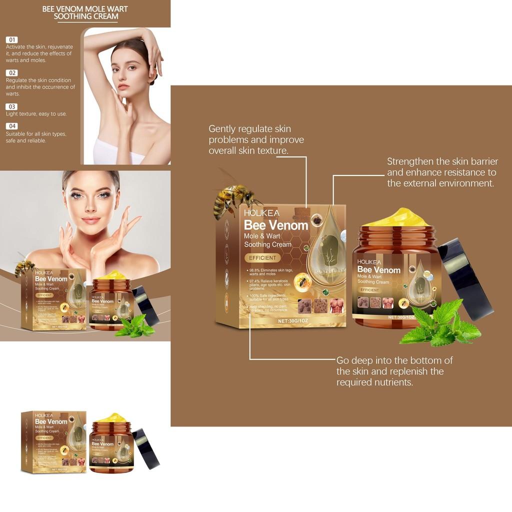 Houkea Bee Venom Cream Gentle Skin Cleansing Hydrating Moisturizing Body Cream