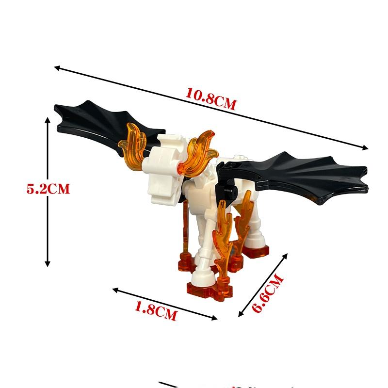MOC Bricks Mount Action Figure Tang Monk King Horse battle Scene Horseback Warrior Accessories Building Blocks Boys Toys