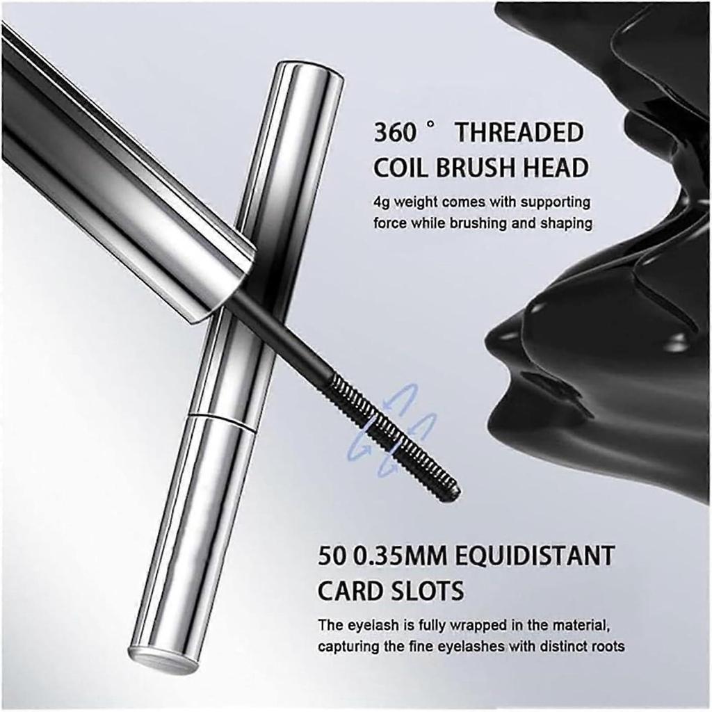 Judy Doll 3D Metal Mascara - Waterproof Volumizing Lengthening Curling Mascara, Smudge-Proof, Black