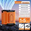 New Style USB Rechargeable Cross-Body/Neck Turbine Fan - Strong Wind, Portable, for Outdoor & Construction Use.