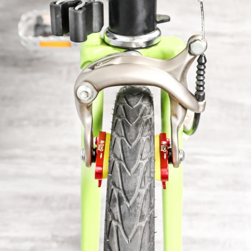 Aluminum Alloy Bicycle Brake Pad Practical Bike Brake Pads Folding Bike Brake Shoes Pads Replacement Cycling Accessories
