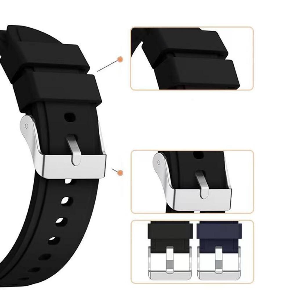 Silicone Strap for Samsung Galaxy Watch 7/6/5/4 44mm 40mm/5 Pro 45mm Wristband for Galaxy Watch 4/6 Classic 46mm 42mm 47mm 43mm