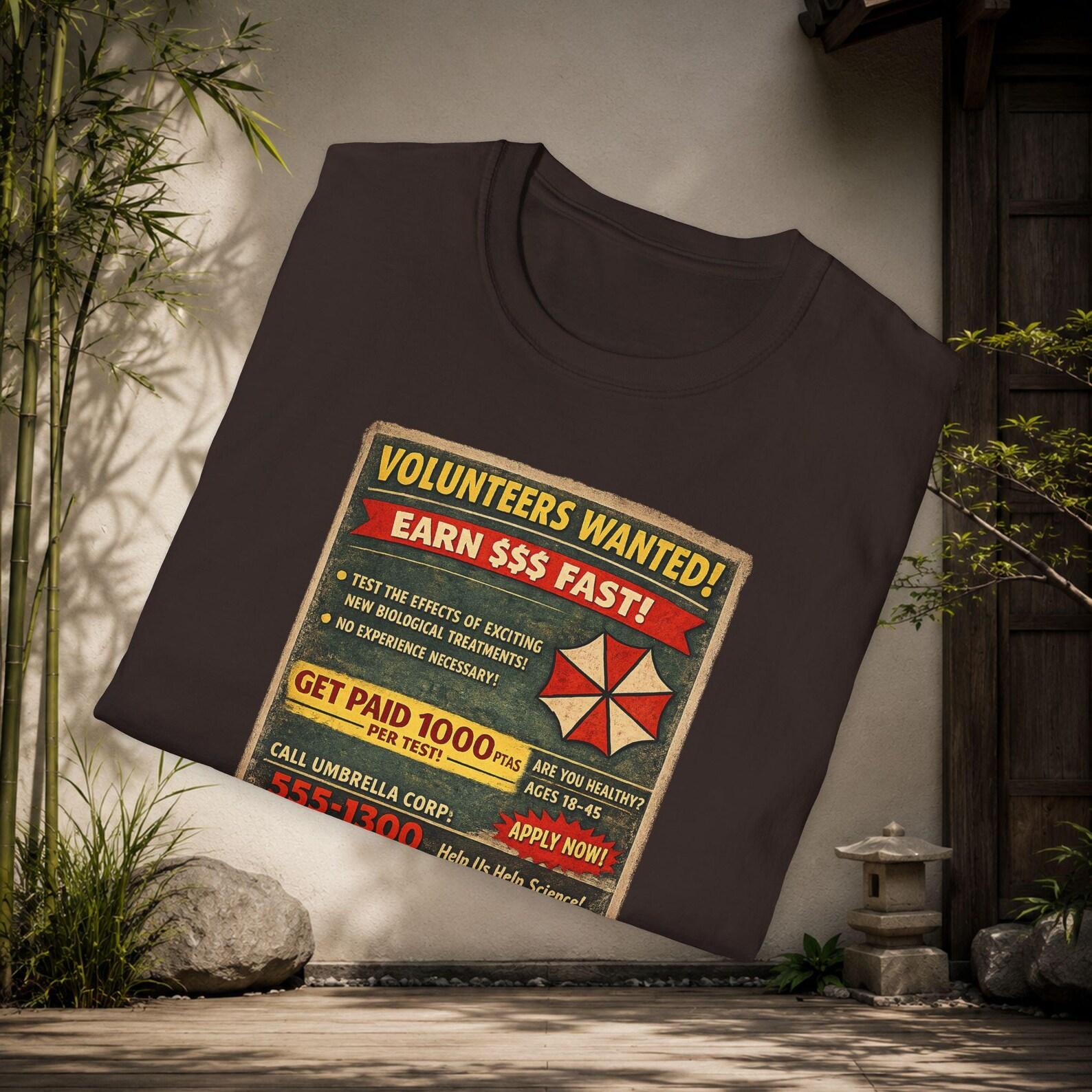 Umbrella Corp: Volunteers Wanted, Adult & Youth T-Shirt 150