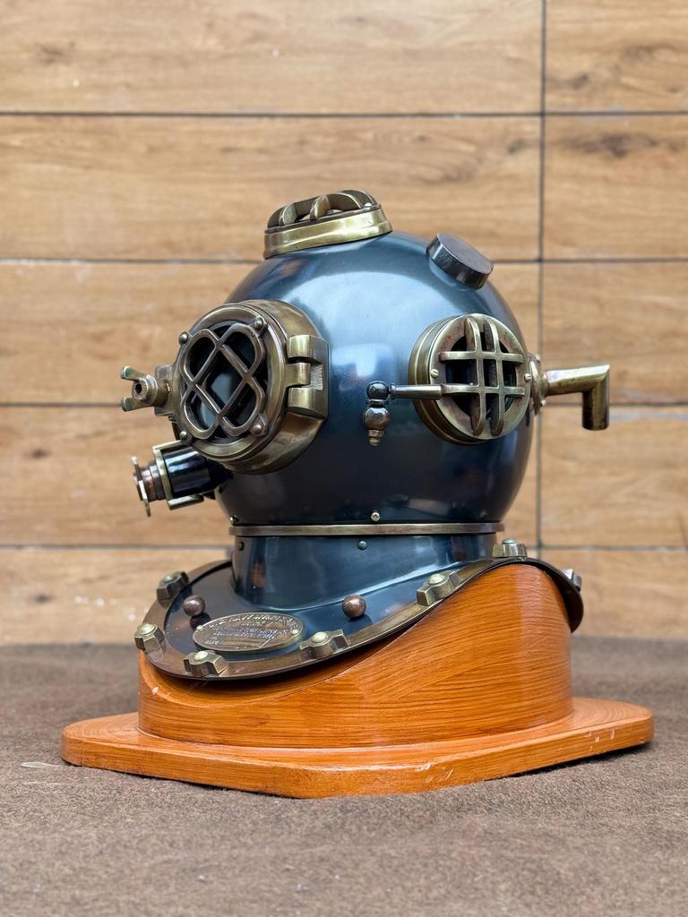 Vintage Scuba Diving Helmet Maritime Decor Replica Collectible Gif