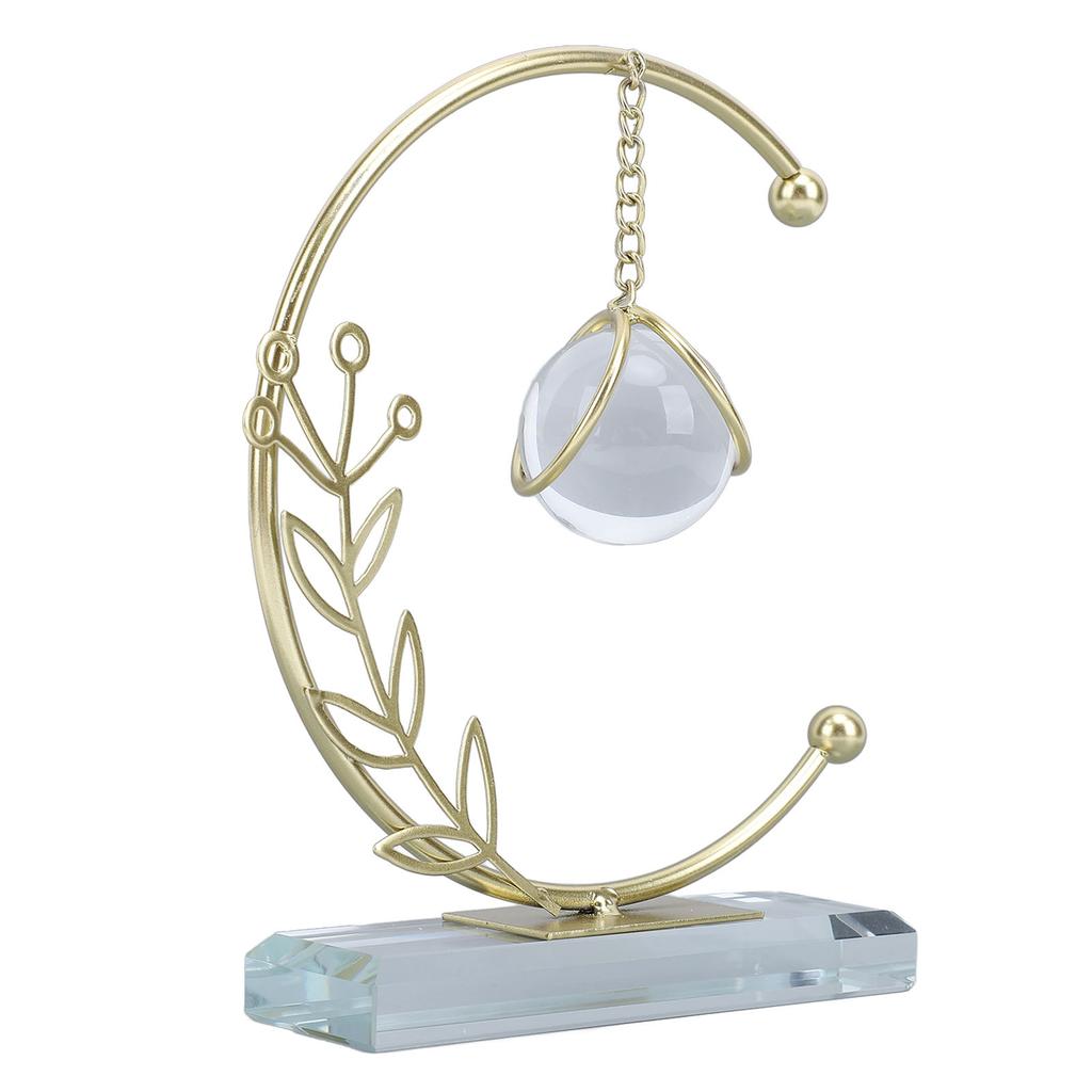 Metallblatt Kristallkugel Dekoration Kreative Handgelötete Eisenkunst Kristallkugel Ornament für Büro