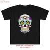 Colorful Sugar Skull Graphic T-shirt