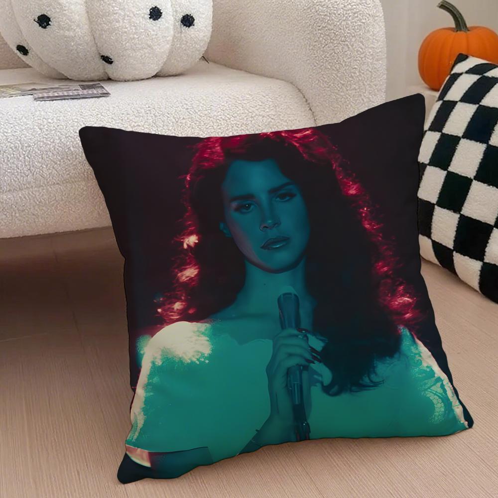LLana Del Rey Cushion Cover Linen Pillow Case Soft Breathable Protective Couch Room Decoration
