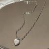Gentle Love Pendant Necklace for Women - Sweet, Cool Style, Hot Girl Internet Celebrity Accessory, New Versatile Clavicle Chain 2025.
