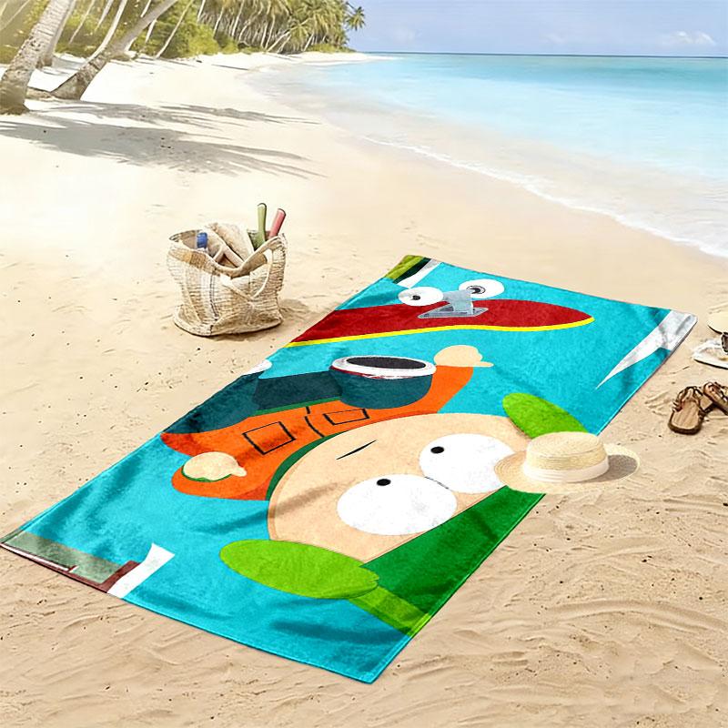 Kyle South Park Print Beach Towel, Large Soft Quick Dry Towel for Beach Camping Swimming