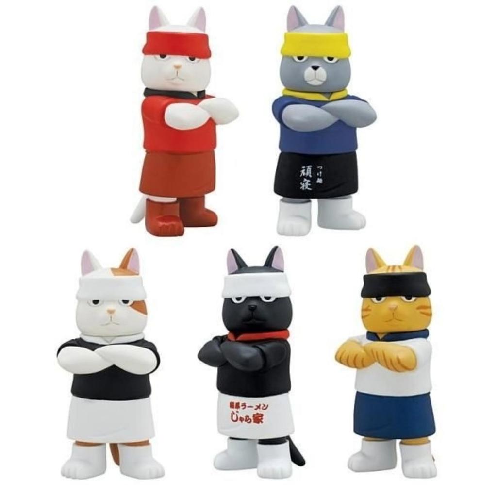 Kitan Club Cat Ramen Shop Complete Set of 5 Types Capsule × (Gachapon Toy)