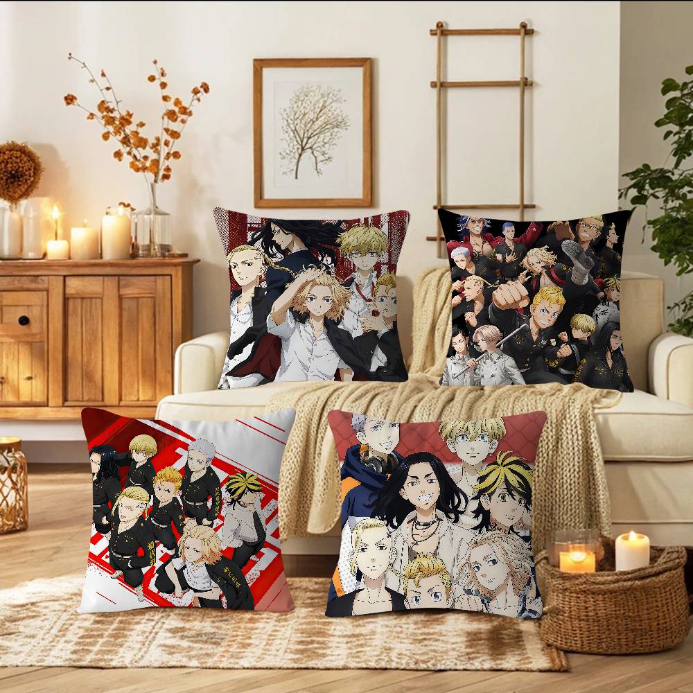Anime T-Tokyo-Revenger Kissenbezug 30x50 Polyester Sofakissen Dekorative Wurfkissen Heimdekoration Kissenbezug