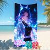 Customizable Personalized Beach Towels Demon Slayer Shinobu Kocho Themed designs.Suitable for the Beach, Yoga, Sports;ideal As Beach Accessories
