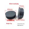 10-100mm Plastic End Cap Inner Plug for Round Tubes