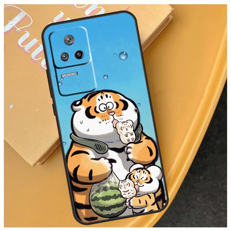 

Cartoon Fat Tiger Funda For Xiaomi 17 Pro Max 15 14 Ultra 13T 14T 15T POCO X7 Pro X5 X6 F6 F5 F7 F8 Ultra Case Xiaomi 15