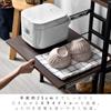 YM World Cooktop Kitchen Storage Slim Rack 3 Tiers Width 61cm Natural 00-321