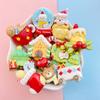 10 Stück Neu Mini Niedlich Cartoon Weihnachten Haus Kinder Spaß Tiere Serie Flache Rückseite Harz Cabochons DIY Schmuck Basteln Dekoration