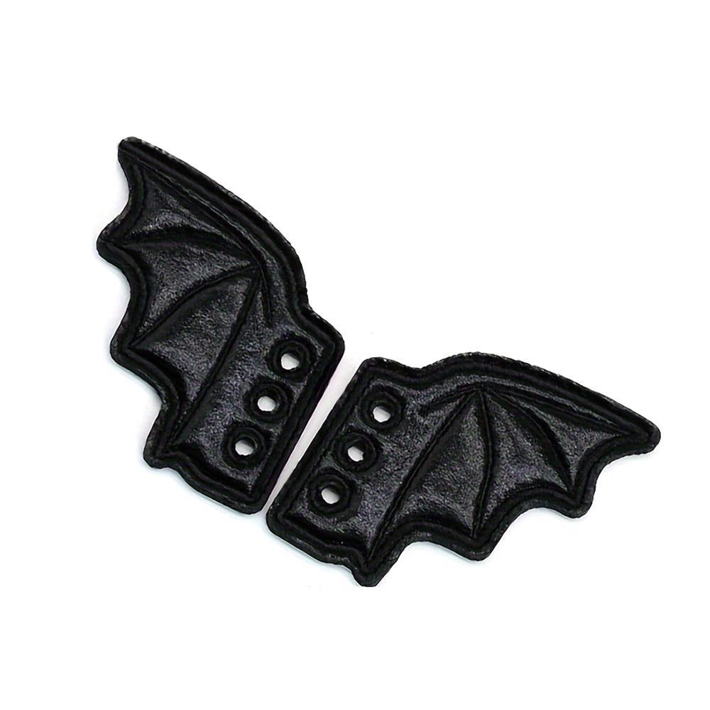 1Pair Angel Wing Shape Girls Boot Skate Shoes DIY Decorations Sneaker Clothing Shoelaces Decoration Punk Emo Style Halloween