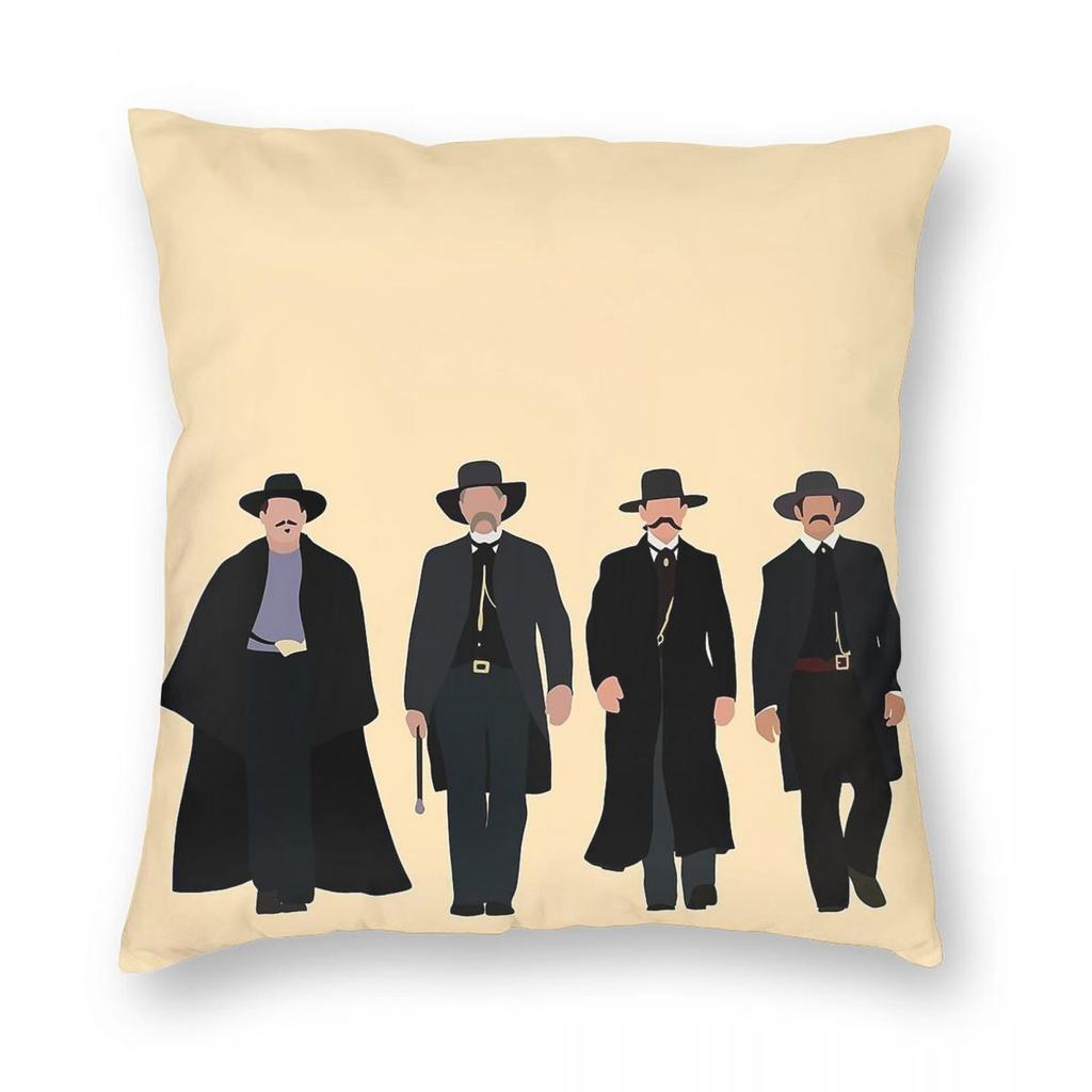 Tombstone Movie Square Pillowcase Polyester Linen Velvet Pattern Zip Decor Throw Pillow Case Sofa Cushion Case x