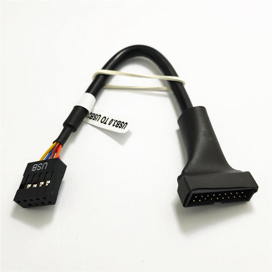 15cm PC Internal USB 2.0 9-pin Female To USB 3.0 19-pin Male Adapter Cable