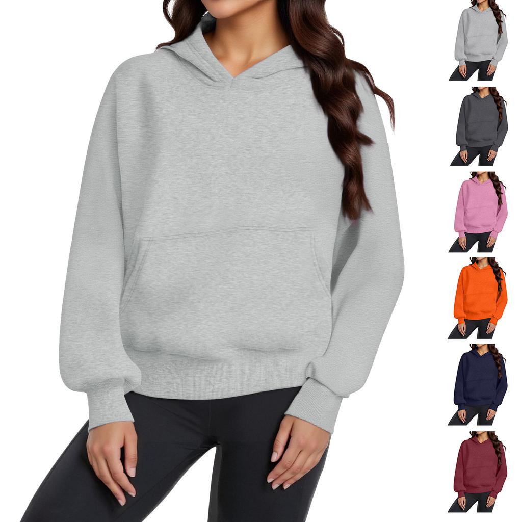 Women's Hoodies Fashion Oversized Hooded Fleece Sweatshirt Casual Long Sleeve Pullover Winter Clothing