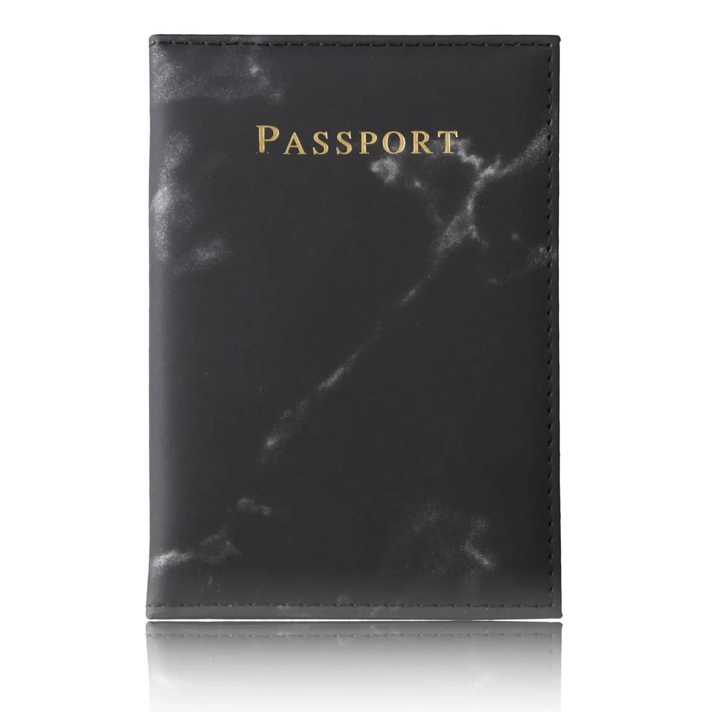 Pu Leather Passport Cover Simple Letter Plane Pattern Men Women Travel Wedding Passport Covers Holder Fashion Wedding Gift