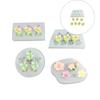 6 Cavities Flower Silicone Molds Heat Resistant Silicone Candle Mould for Resin Casting Making Candle Soap Chocolate
