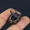 Tree Of Life Russian Chaorite Gemstone Copper Wire Wrapped Handmade Jewelry Ring For Her