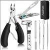 5PCS/7PCS Set Heavy Duty Nail Clippers Angled Head Large Toenail Clippers Ingrown Toe Nail Clippers for Thick Toenails  Seniors