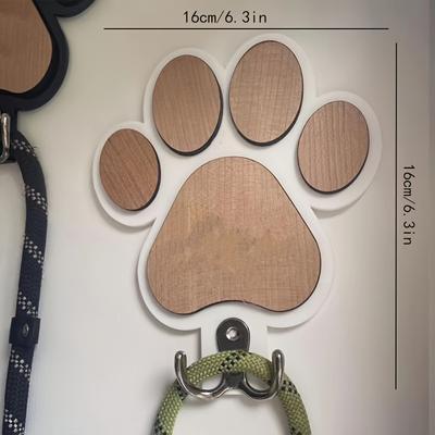 Haustier-Lanyard-Haken, hängendes Holzhandwerk, Haustierkrallen-Wandhaken, kann zum Aufhängen von Kleidung verwendet werden