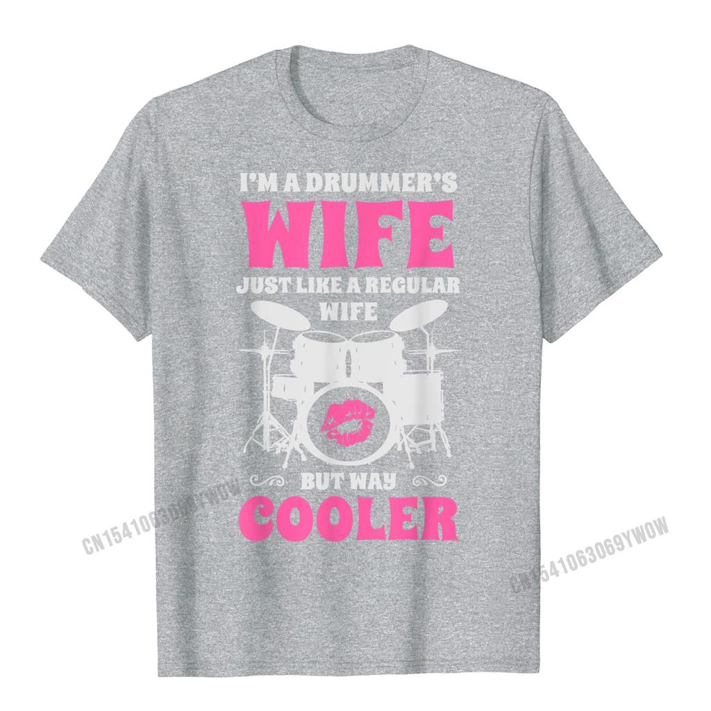 Im A Drummers Wife Legrační ženy Bubeník Drumset Drumset Tričko Unisex Pohodlné Unisex tričko Grafika Bavlněné topy a trička Cool