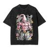 New Anime Dragon Ball Z Printed Tshirt Mens and Womens Washed Tshirt High Quality Vintage Cotton Tshirt Harajuku Tops