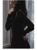 Velvet Sequin Women's Semi-High Neck Slimming Winter Base Layer T-Shirt - Plus Size Available
