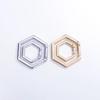 Metal Hexagon One-Touch Keyring Hook Key Holder Material Accessory