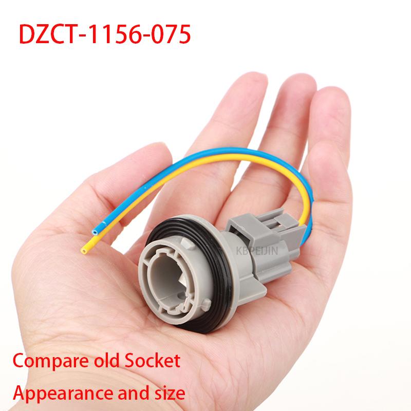 1156 P21W Bulb Holder For Mazda 3 Turn Signal Light Socket Wire Harness Connector Car Lamp Base Replacement 1PC 1x Socket Connector