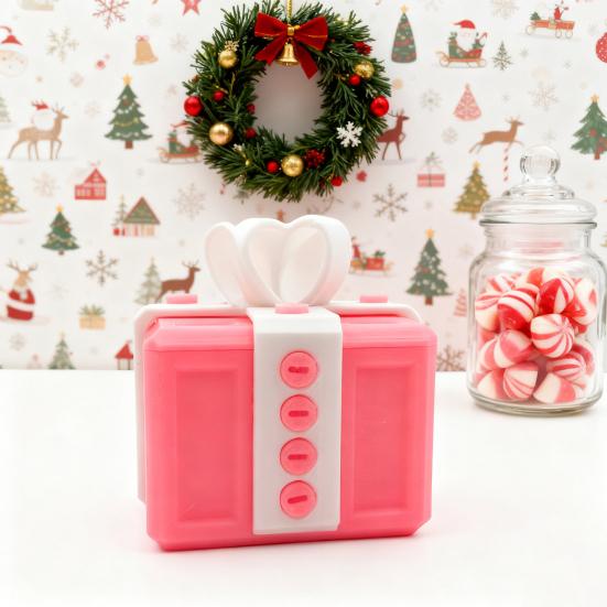 3D Printed Annoying Gift Box with Screws Colorful Square Puzzle Present Box Prank Case Home Office Bookshelf Desktop Decoration Ornament