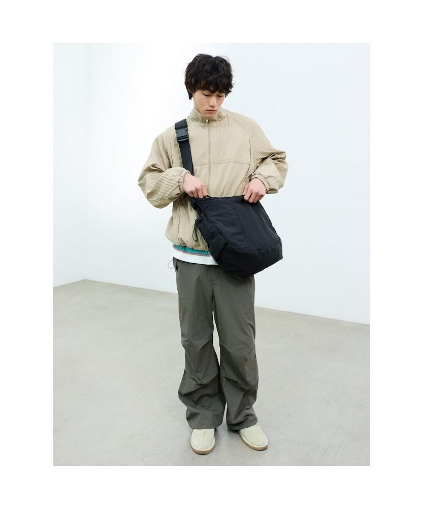 Sand Sound (Unisex) Cushion Crossbody Bag Large Black