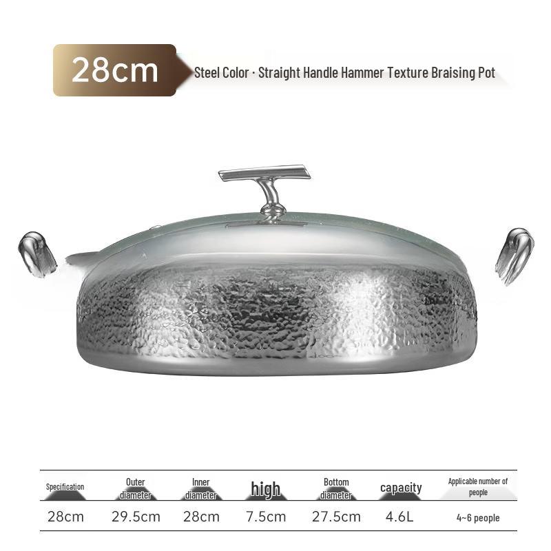 ZISIZ Alcohol Hot Pot with Glass Lid