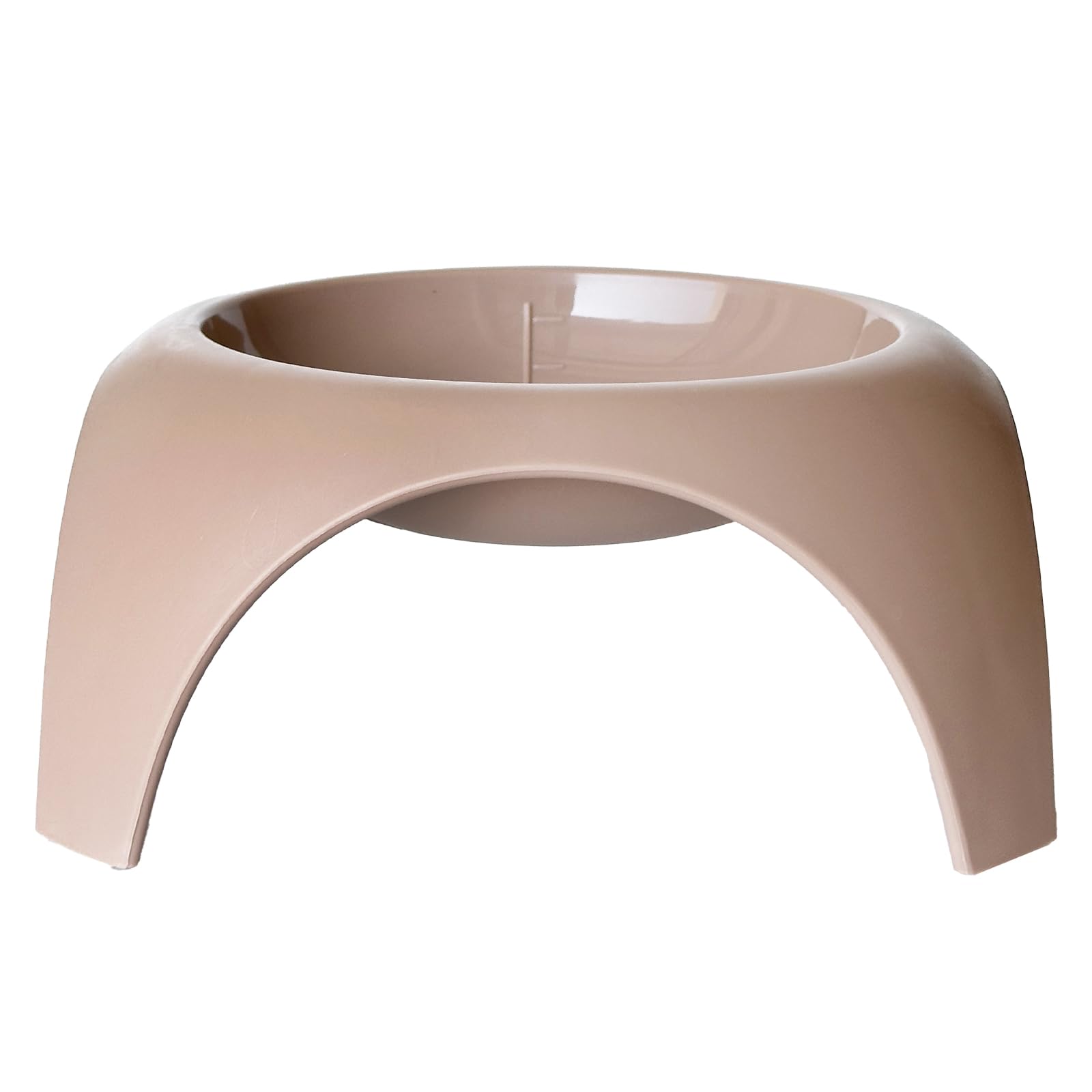 

Shallow, easy-to-eat cat and dog bowl, 8cm high, prevents whiskers from getting in the way, made from shatter-resistant ABS resin with a non-slip