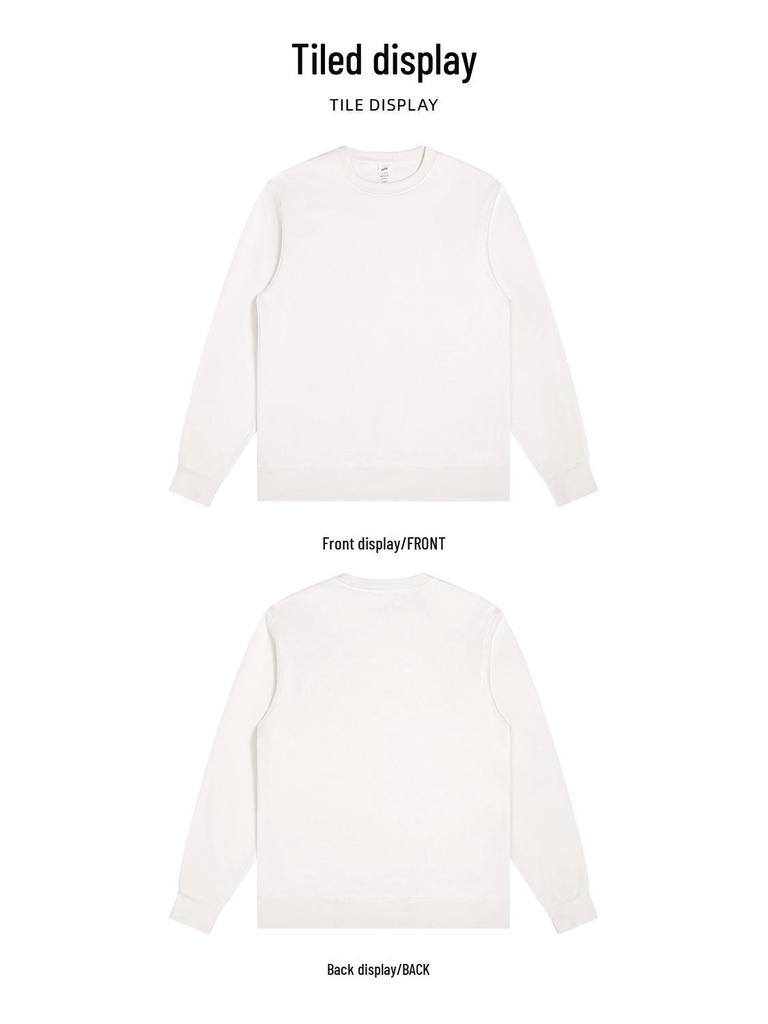 Men's Oversize 400g Velvet Thickened Hoodie, Round Neck, Loose Fit, Plus Size 200 Jin, Winter