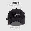 Big Head Circumference Baseball Cap Women's Spring Summer Hole Visor Showing Face Small Deep Top Couple Versatile Cap