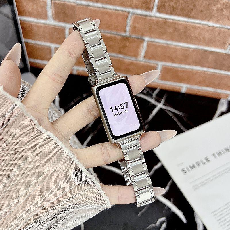 

Thin Metal Bands For Huawei Watch Band 11Pro Bracelet Slim Stainless Steel Wristband Strap for Huawei Watch 11 Smartwatch Correa for Huawei band 11 серебряный