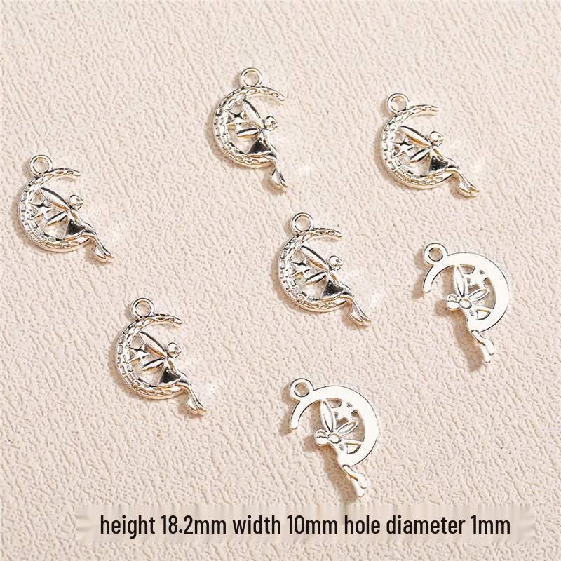 Moon Series Hollow Pendant Charms for DIY Beaded Jewelry