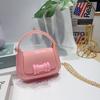 Pvc Jelly Bag Small Crossbody Childrens Purse With Chain For Daily Use