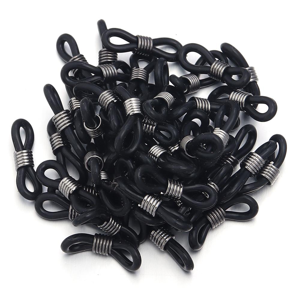 50pcs/Lot Eyeglass Chain Ends Eyeglasses Spectacles Chain Glasses Retainer Ends Rope Sunglasses Cord Holder Strap Loop Connector