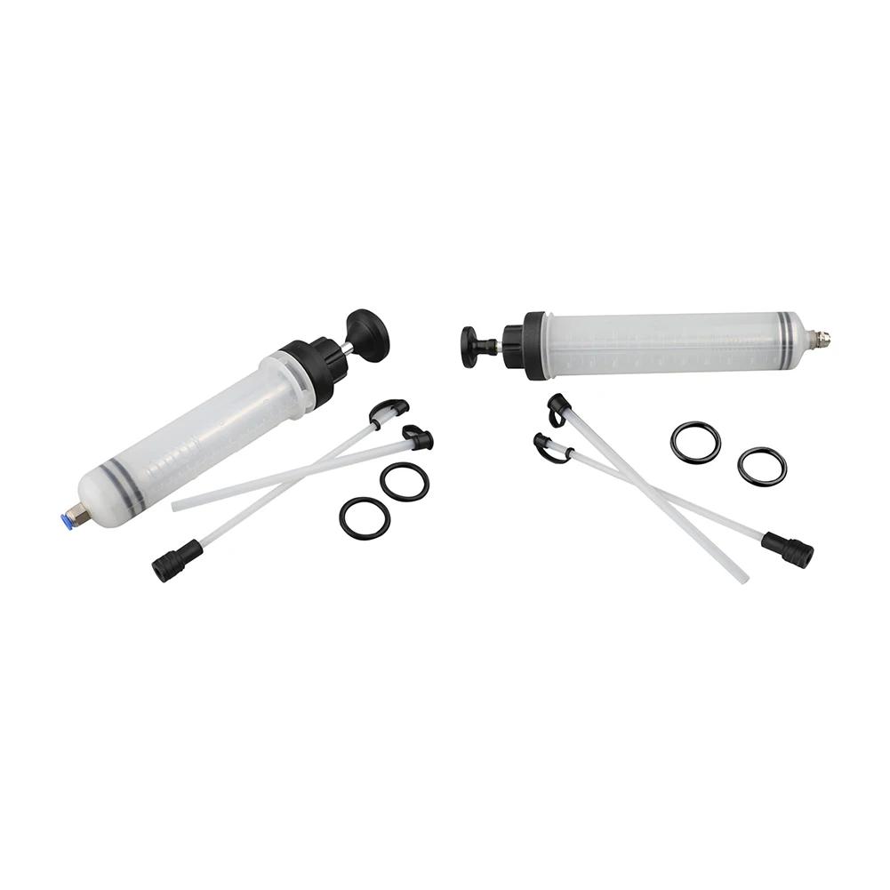 200ml/500ml Car Oil Fluid Extractor Portable Syringe Type Manual Suction Vacuum Fuel Car Transfer Transparent Kit for Automobile