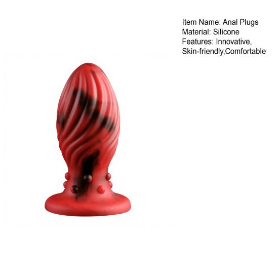 Silicone Anal Plugs for Adults, Large G-Spot Prostate Massager, Ergonomic Gradual Shape, Waterproof Body Safe Butt Plugs for Women Men