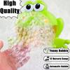 Entzückende 12 Lieder Frosch Blasenmaschine Automatischer Blasenerzeuger für Kinder Freude