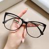 New Vintage Gradient Cat Eye Glasses Anti Blue Light Myopia Eyewear Unique White Legs Frame For Women